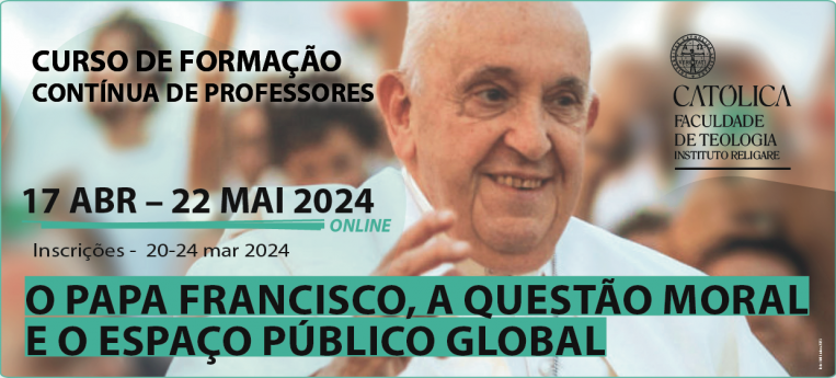 2024-04-10 a 05-15 Curso de Formação Contínua de Professores O Papa Francisco - banner