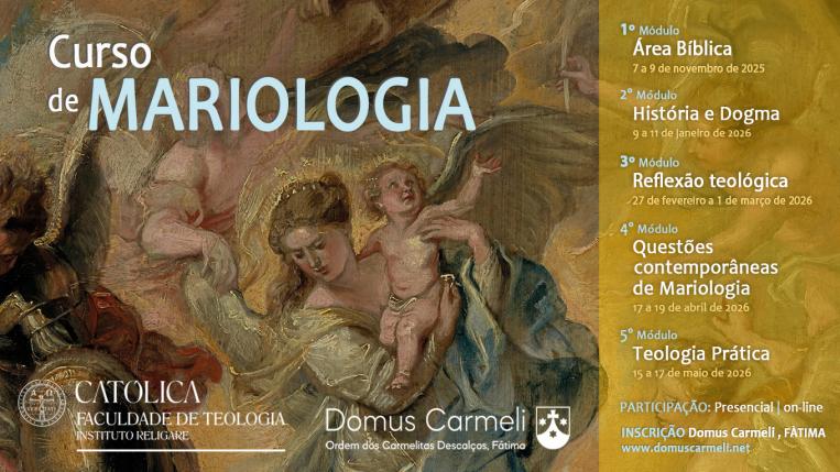 2025-10-08 Notícia FT Inscrições abertas para o Curso de Mariologia programa