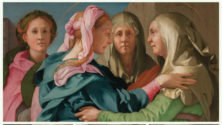 Jacopo da Pontormo (1494 - 1556), Visitation, 1528 - 152, Parrocchia dei Santi Michele e Francesco, Carmignano